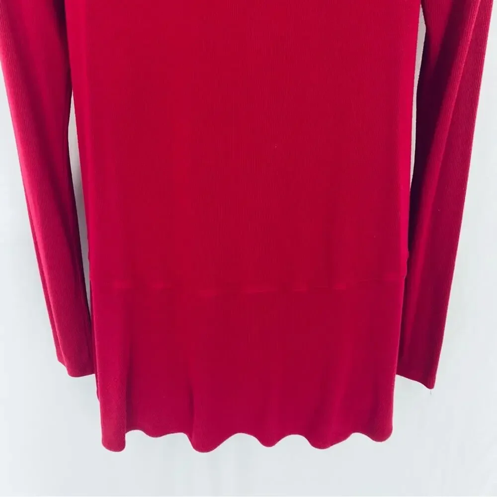 Free People Red Long Sleeve Tunic Size X-Small